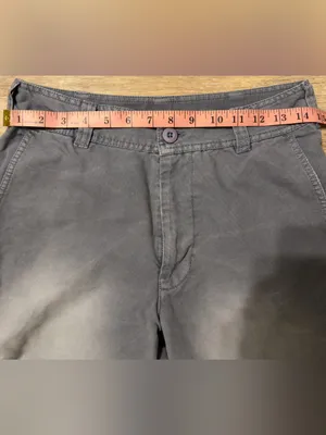 Free People High Rise Acid Wash Utility Pants Size 2 Grey Roll Tab OB1962140 thumbnail 5