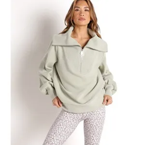 VARLEY Vine Ottoman Half Zip Pullover in Desert Sage Size X-Small thumbnail 11
