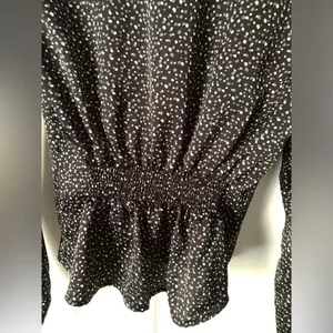 Abercrombie fitted blouse polka dots size small Y2K thumbnail 6