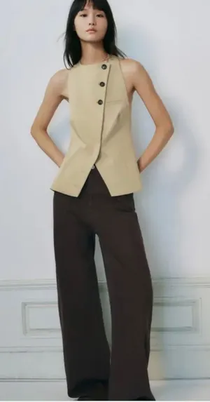 Zara Open Back Halter Top thumbnail 1