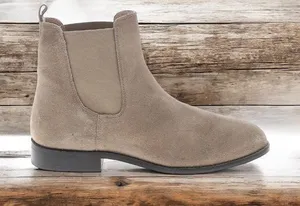FIND Tan Suede Flat Ankle Boots Size 8.5 / 39 thumbnail 1