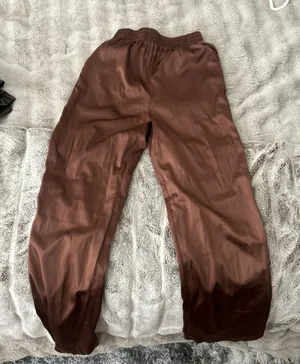 Pretty Little Thing Silk Pants Brown thumbnail 1