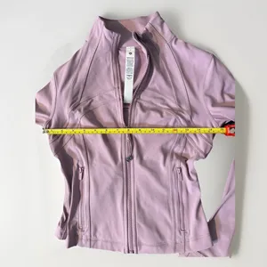 Lululemon Define Cropped Jacket NULU ROSE BLUSH SZ 6  Mint EUC thumbnail 12