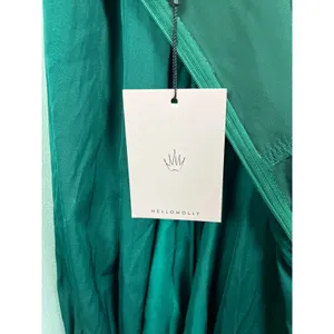 Hello Molly Forest Green Sunrise Memories Ruffle Mini Dress Romper Sz.L/US 8 NWT thumbnail 9