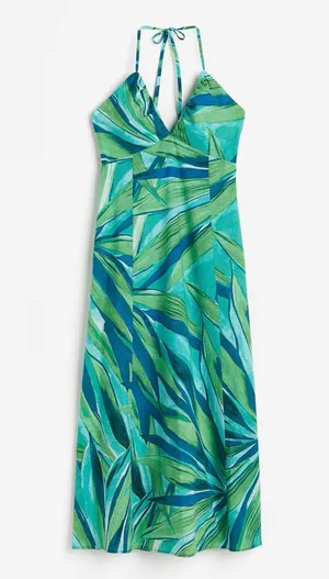 Cotton Halterneck Dress thumbnail 1