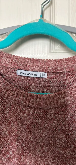 Pink Clover Sweater Knit thumbnail 2