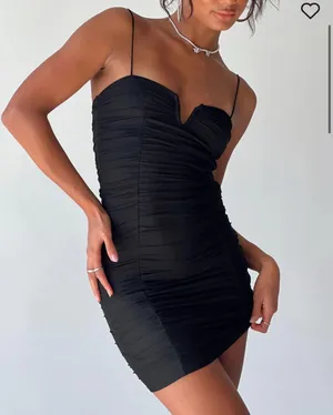 I WANT YOU MINI DRESS BLACK Size 0 thumbnail 1