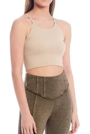FP Movement Cropped Run Tank Sandshell M/L BNWTS thumbnail 1