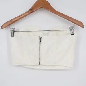 Naked Wardrobe White Lace Bustier Crop Top Sweetheart Small thumbnail 6