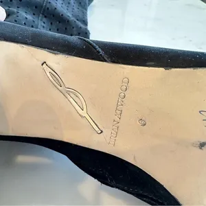 Brian Atwood Size 6 Black Knee High Leather Boots Stilleto‎ Heel Date Night thumbnail 5