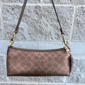 coach Charlotte Shoulder Bag In Signature Canvas ccl40 thumbnail 2