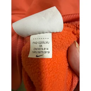 Nike Phoenix Fleece Therma-FIT Oversized Quarter Zip Sweatshirt Coral Orange 3X thumbnail 10