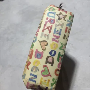 Vintage Dooney & Bourke Coated Graffiti Tote Purse Y2K Handbag Leather Straps thumbnail 7