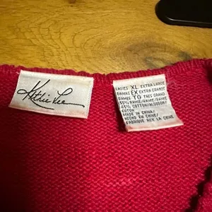 Vintage Kathie Lee Christmas garland ornament sweater xl thumbnail 7