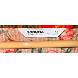 Sonoma Burnt Orange Floral Corduroy Blouse Women's Size 1X‎ Peasant Fall Pumpkin thumbnail 6
