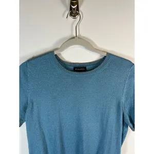 Brooks Brothers Womens Metallic Blue Cardigan and Shell Sweater Set 2 Piece Fair thumbnail 10