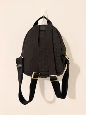 Kate Spade New York Flower Quilted Fabric Small Backpack Black thumbnail 6
