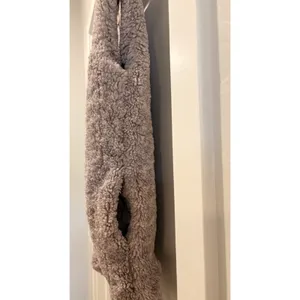 Free People We The Free Lilac Purple/Gray Teddy Faux Fur Vest Pocket Oversized S thumbnail 5
