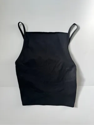 Urban Outfitters Open Back Apron Tank Top Black Medium NWOT thumbnail 3