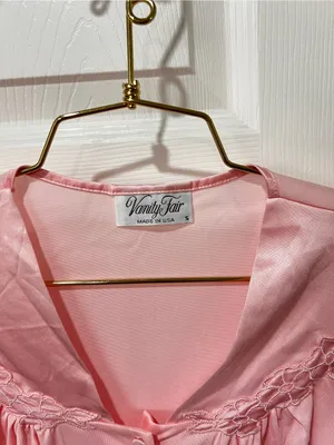 Vintage Vanity Fair Pajama Set Pink Size Small Top And Bottom Nylon thumbnail 9