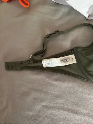 Abercrombie & Fitch Olive Green Ribbed Underwire Bikini Top thumbnail 2