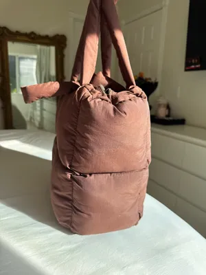 MyMumMadeIt Puffer Brown Chocolate Bag thumbnail 4