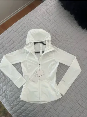 lululemon athletica White Mist Over Windbreaker Sz 4 thumbnail 4