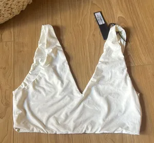 Myra Swim Boa Top White Size XS thumbnail 1