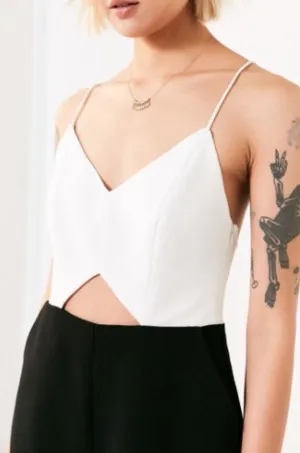 Urban Outfitters Strappy Cutout Colorblock Romper thumbnail 2
