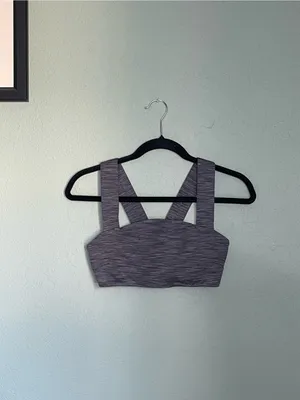 Outdoor Voices Freeform Sports Workout Bra Size XS Heathered Gray Unlined thumbnail 2