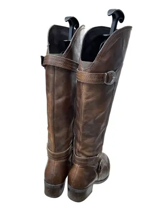 Audrey Brooke wms brown leather below knee equestrian riding boots 6M SKU 10-770 thumbnail 8