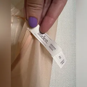 Auden Striped Chiffon Bodysuit Honeysuckle Peach XS thumbnail 5