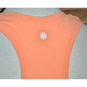 NWT Athleta Momentum 2.0 Seamless Tank Cropped XL Peach Wicking UV Protection thumbnail 5