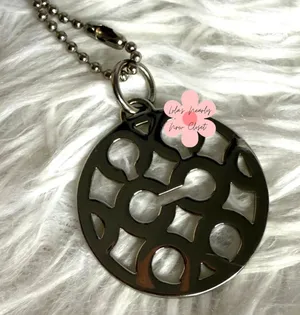 1" Coach Metal "C" Signature Fob Bag Charm Hang tag Hangtag thumbnail 1