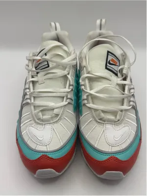 Nike Air Max 98 AT6640-801 Women’s Size 6 White Teal Red Sneakers 2019 thumbnail 3