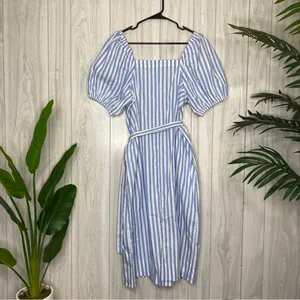 NEW J. Crew Cottage Dress in Stripe size M Medium AZ810 NWT thumbnail 4
