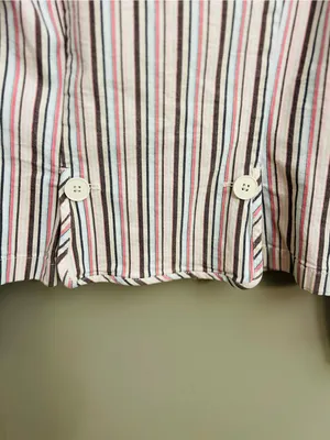LOFT Striped Linen-Blend Blazer Jacket | Cropped Lightweight Preppy thumbnail 5