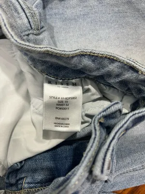 Risen High Rise Distressed Jeans thumbnail 9