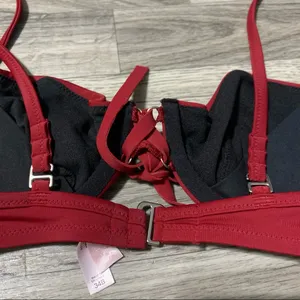 Victoria’s Secret Maroon Red Swim Top; 34B thumbnail 7