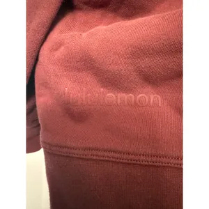 Lululemon Perfectly Oversized Crewneck Sweatshirt Red Terracotta Pullover Mens S thumbnail 4