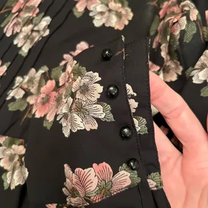 Nanette Lepore Black Floral Print Shirt Dress thumbnail 4