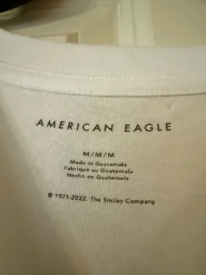 American Eagle Keep Smiling Oversized T-Shirt thumbnail 3