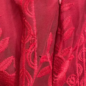 Maroon Dark Red Romper Boho V Neck Lace Maxi Dress Medium thumbnail 8