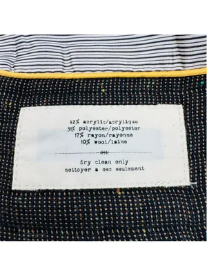 Cartonnier Brigade Blazer Jacket Size 4 Brown Gold Button Front Anthropologie thumbnail 5