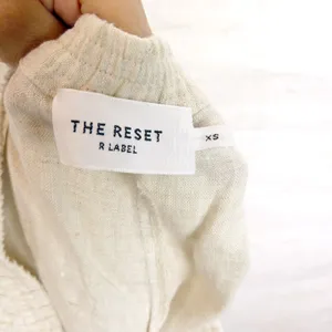 The Reset R Label Linen Shorts Womens XS Khaki Oatmeal Elastic Waist Beach thumbnail 4
