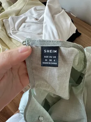Green Peplum Shein Top thumbnail 3