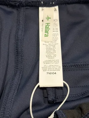 Halara Flex High Waisted Back Side Pocket Slight Flare Work Pants Small Navy NWT thumbnail 5