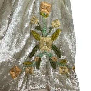 Free People‎ Ember Embroidered Floral Tunic Top Womens Small Cream Velvet NWOT thumbnail 10