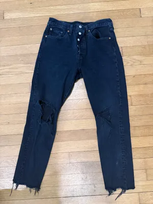 Levi’s Black Distressed Jeans thumbnail 1