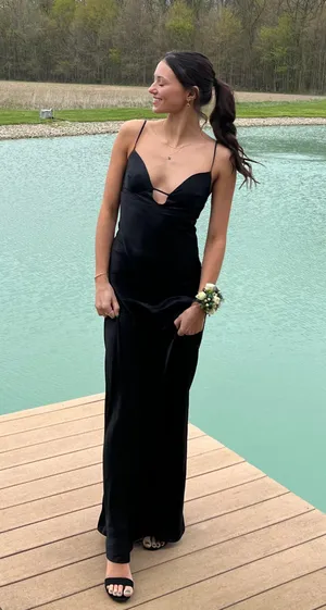 Meshki Maxi Black Dress thumbnail 1